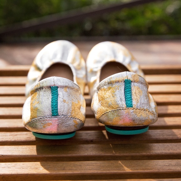 NWT Custom Silver and Gold Foiled Tieks by Heather - Picture 6 of 6